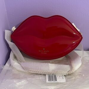 Nwt Kate spade 3D lips crossbody bag